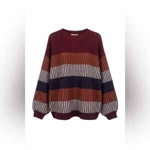 HAPTICS MULTI COLOR STRIPE BUBBLE
LONG SLEEVE OVERSIZE TOP
Size Medium
